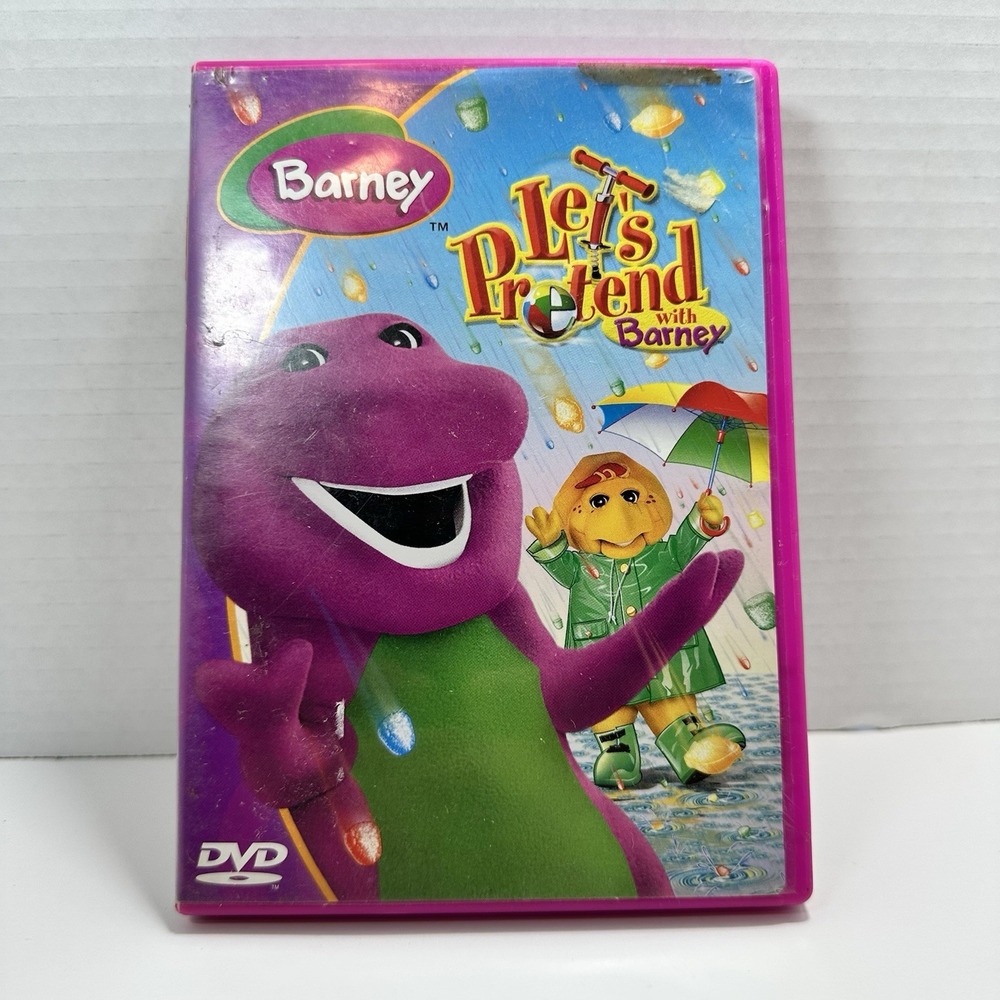 Barney Let's Pretend DVD Vintage DVD Rare Collectible Classic Kids Show - Picture 4 of 4